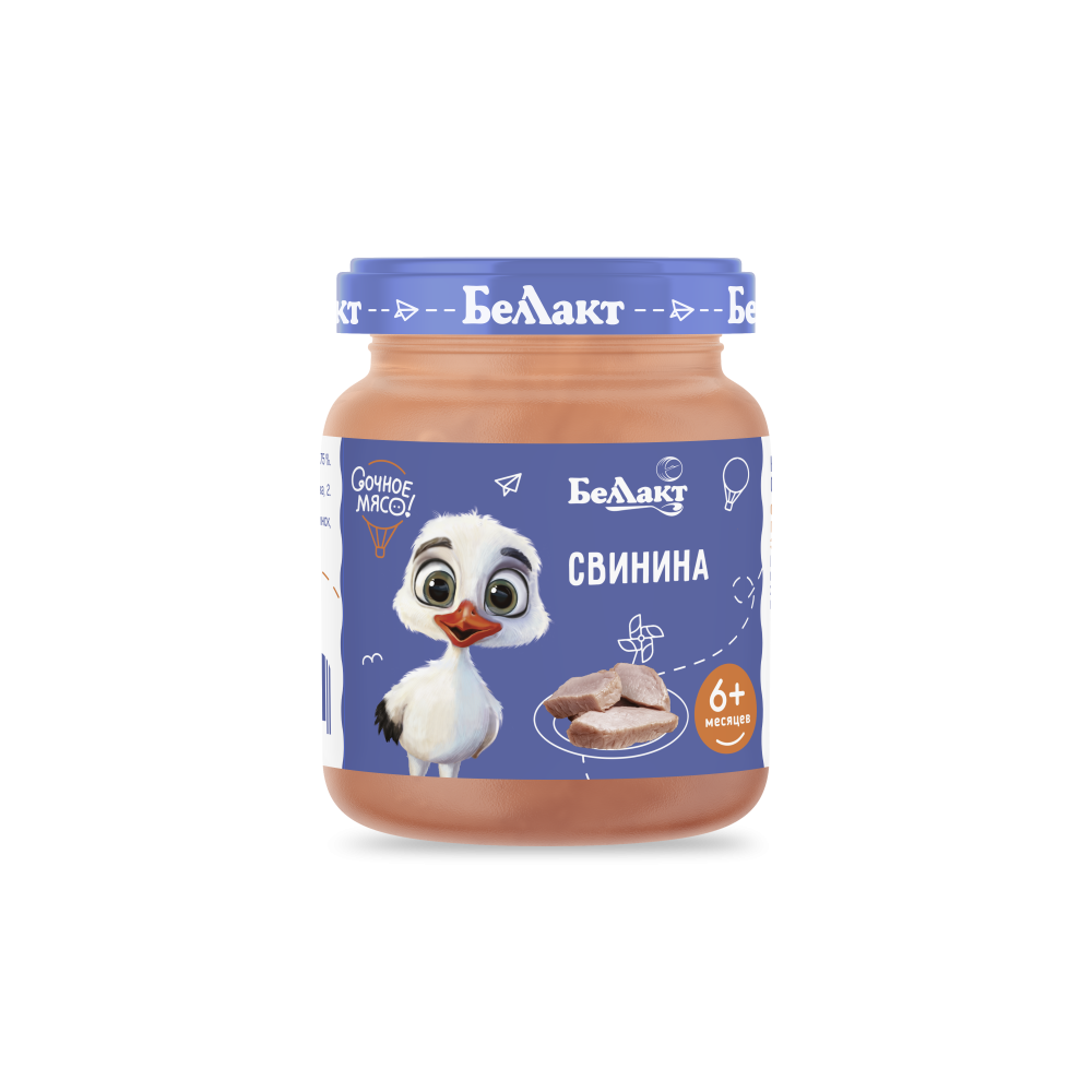 Мясное детское пюре "Беллакт". Свинина